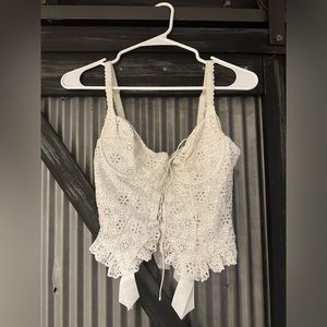 For Love and Lemons Sophie Eyelet Bustier